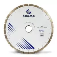 Алмазный диск по граниту SORMA 400x3,4x15x60/50 сегментный бесшумный (Италия)