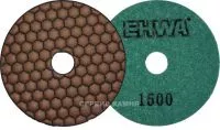 Алмазный гибкий шлифовальный круг EHWA hexagonal std D100x2,6 dry №1500 (Корея)