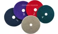 КОМПЛЕКТ Алмазный гибкий шлифовальный круг HC 5 step 100x3,5 dry (№1,2,3,4,5) (Китай)