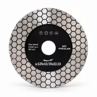 Алмазный отрезной диск по мрамору Green Line 125x22,23-10/20 football--турбо 