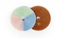 Алмазный гибкий шлифовальный круг Триколор 125x2,4 wet №100 (Китай)