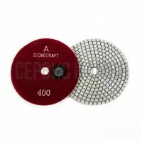 Алмазный гибкий шлифовальный круг STONECRAFT D100x4,0 wet №400 (Украина)