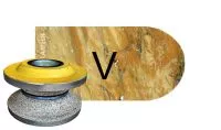 Алмазная профильная фреза по мрамору PTR V20 №1 (Украина)