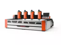 CS3515-4 Трёхосевой четырёхшпиндельный фрезерный станок с ЧПУ CHAOSHENG 3450 × 1450 мм, полный сервопривод