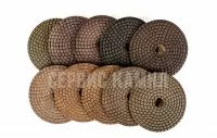 КОМПЛЕКТ Алмазный гибкий шлифовальный круг PELE ТИПВ 100x3,5 dry №(0,1,2,3,4,5,6,7,8,9) (Украина)