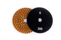 Алмазный гибкий шлифовальный круг Яблонь П D100x4 wet №300