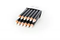 КОМПЛЕКТ_12 шт Карандаш восковой белый STAEDTLER с грифелем перманентный (Германия)