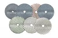 КОМПЛЕКТ_Алмазный гибкий шлифовальный круг DY hex D125x4,0 dry(№50,100,200,400,800,1500,3000)(Китай)