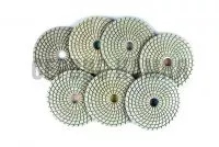 КОМПЛЕКТ Алмазный гибкий шлифовальный круг FEIYAN белые D100x3,5 wet (№50,100,200,400,800,1500,3000) 7шт (Китай)