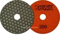 Алмазный гибкий шлифовальный круг EHWA hexagonal std D100x2,6 dry №200 (Корея)