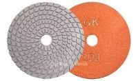 Алмазный гибкий шлифовальный круг FEIYAN белые D100x3,5 wet №200 (Китай)