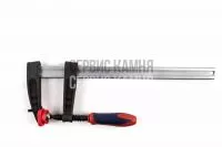 Струбцина 300x80 F EHOMA с губками из чугуна компонентная рукоятка, мягкая накладка